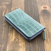 クロコダイル 無双 長財布 ブルージーン