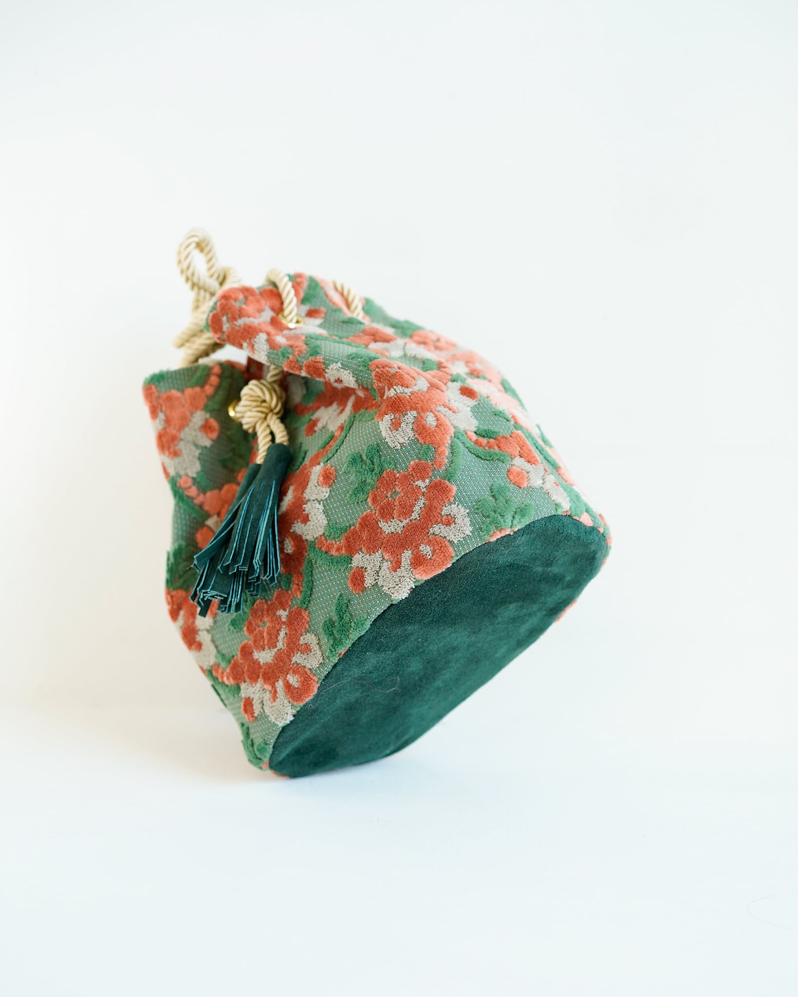 金華山巾着＜コーラルモスのマグノリア＞ | PUPU LAUKKU ププラウック