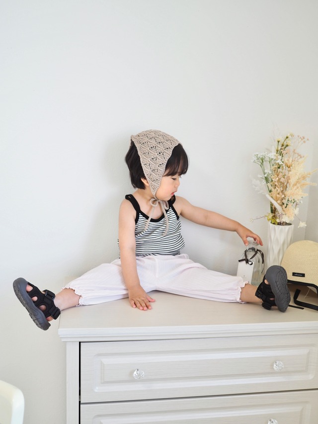 ꒰ 即納 ꒱ linen crochet bandana / atomeme