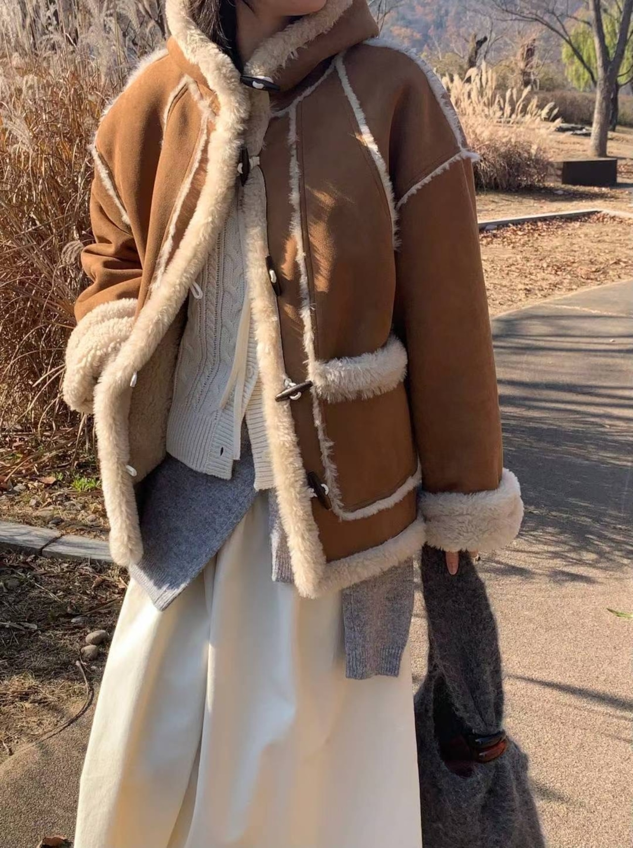 (予約) AREING / Chanel mouton coat 2color