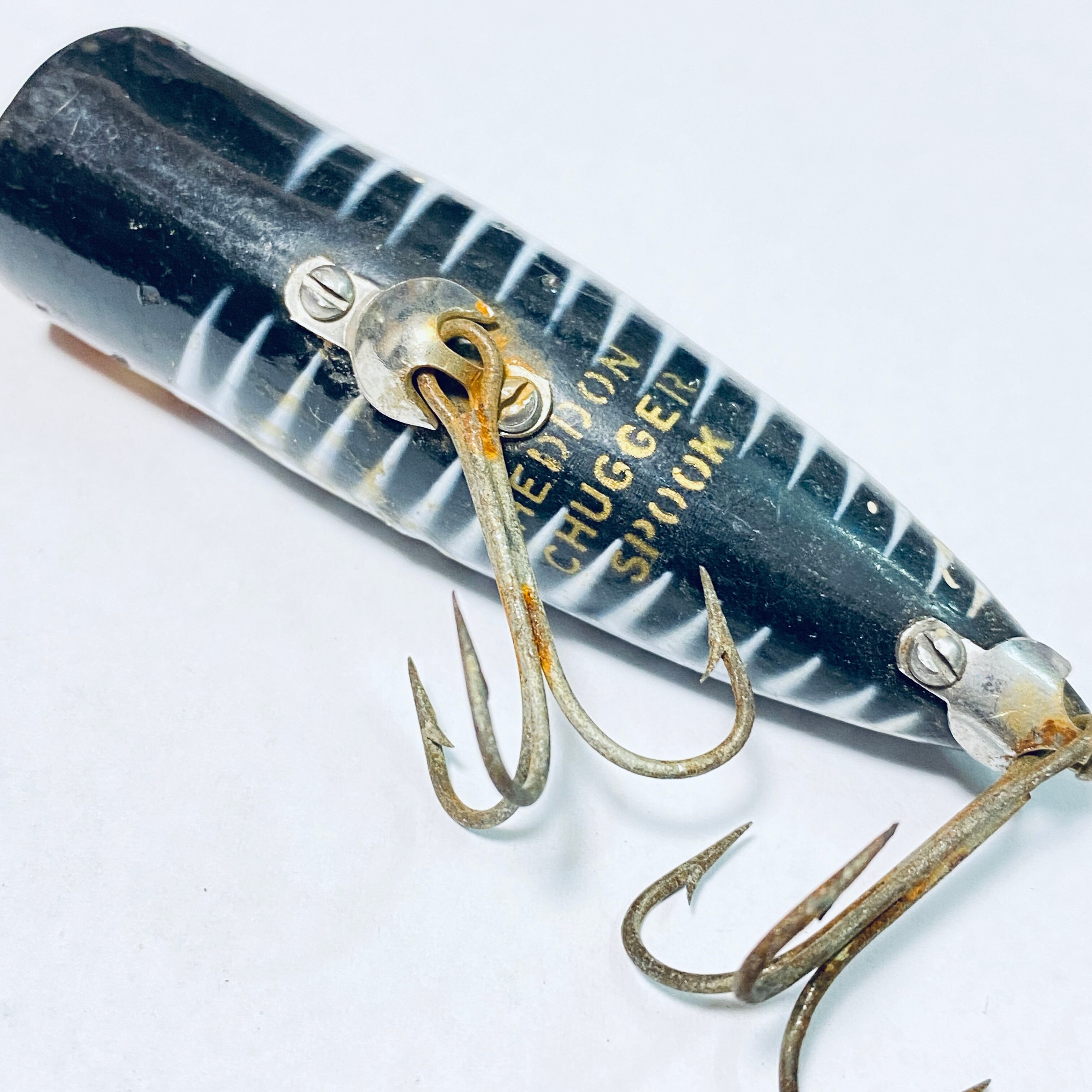 Leurre de pêche vintage Heddon Chugger Jr clair fishflash