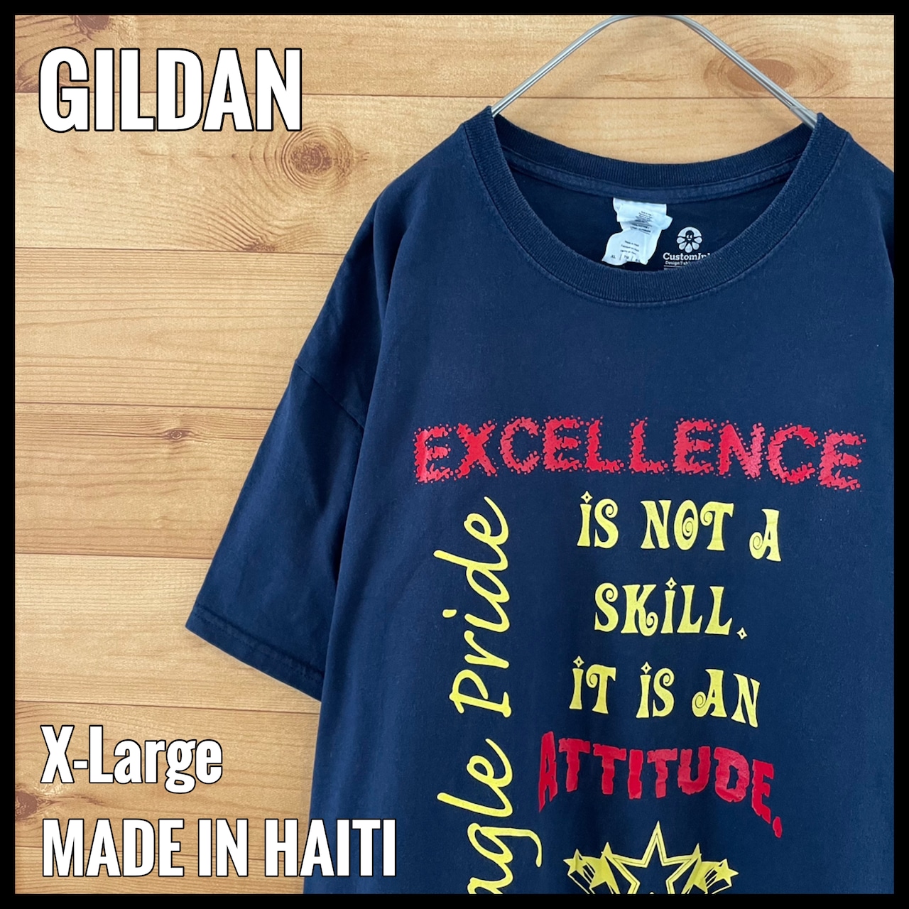 【GILDAN】CustomInk  デザインTシャツ バックプリント ビッグサイズ XL US古着 アメリカ古着