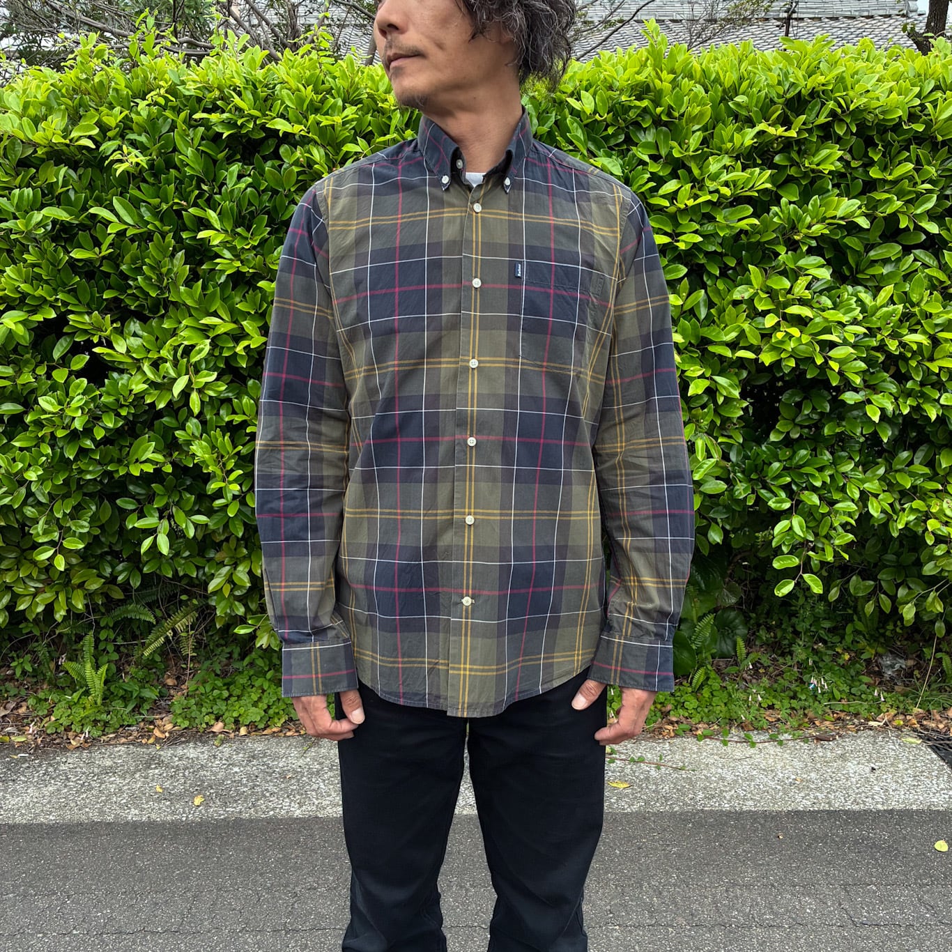 希少 BARBOUR バブアー タータンチェック 長袖シャツ M | Bintan Vintage