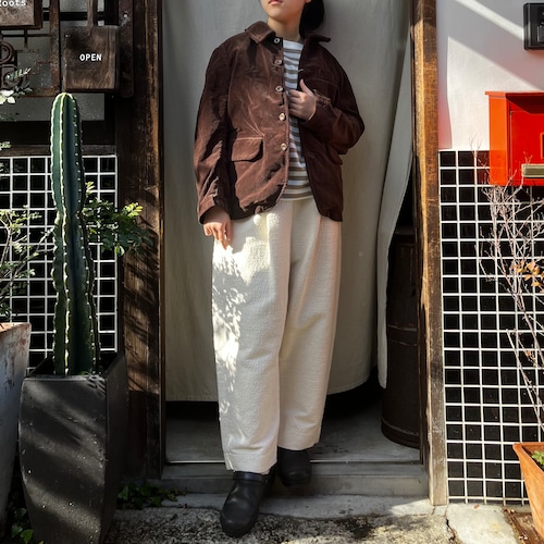 R&D.M.Co-／OLDMAN'S TAILOR  G.D.９W.C RIDING JACKET ／ガーメントダイ9ウェルコーデュロイ、ライディングジャケット #6376 BROWN