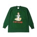 22AW Vintage Style Long T-shirt "Foreign Girl"(Green)