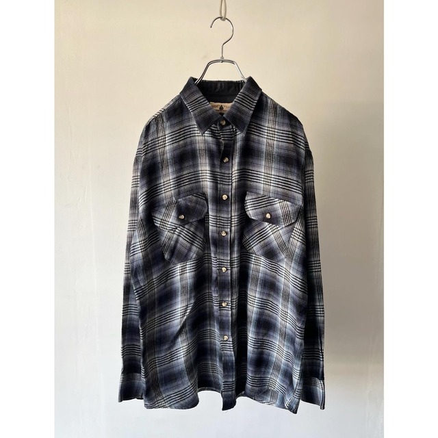 -north west- blue shadow check shirt