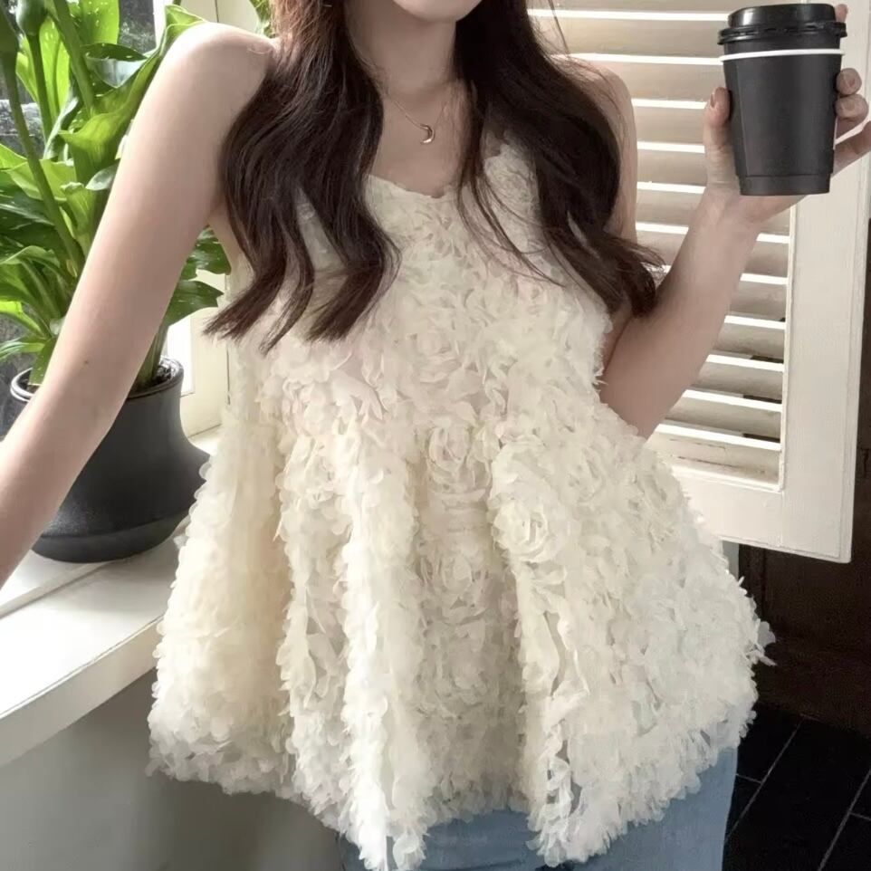 ロマンチックフラワーキャミソール