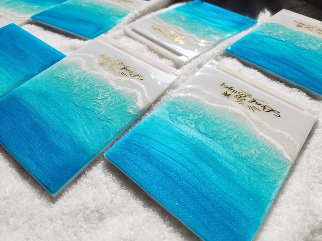 215.オーシャンレジンアート 折りたたみミラー大