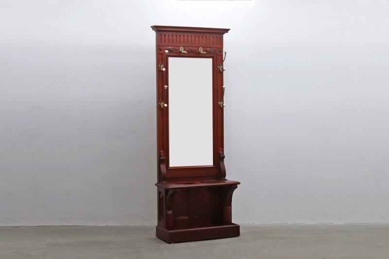 英国アンティーク ホールスタンド イギリス 玄関収納 オーク材 英国 イギリス オーク無垢材 ホールスタンド 玄関 収納 傘立て