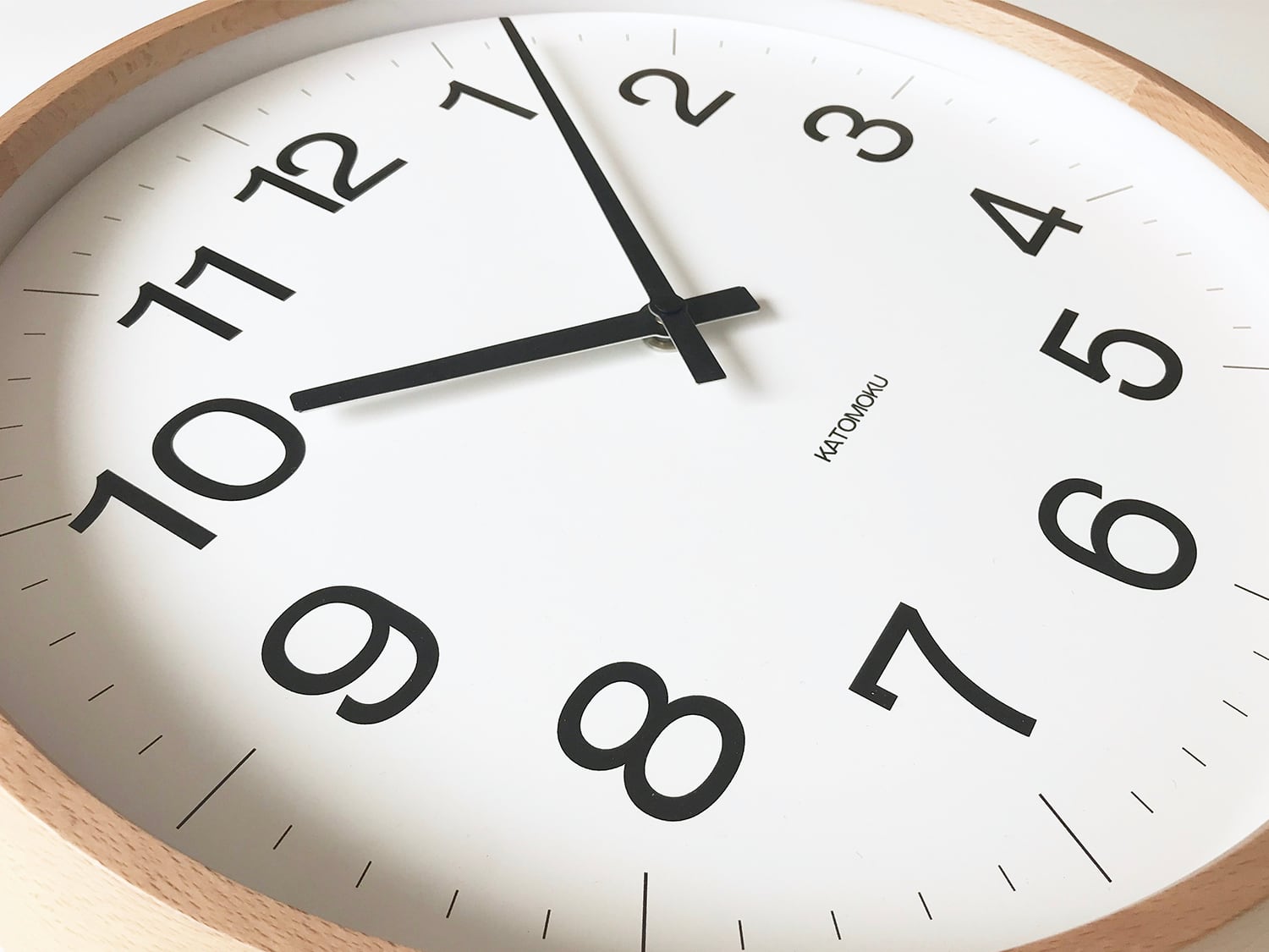 KATOMOKU muku clock 16 LL ナチュラル km-116NA 掛け時計 | 加藤木工