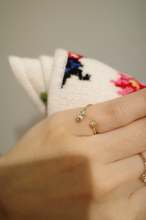 dual whisper pinky ring