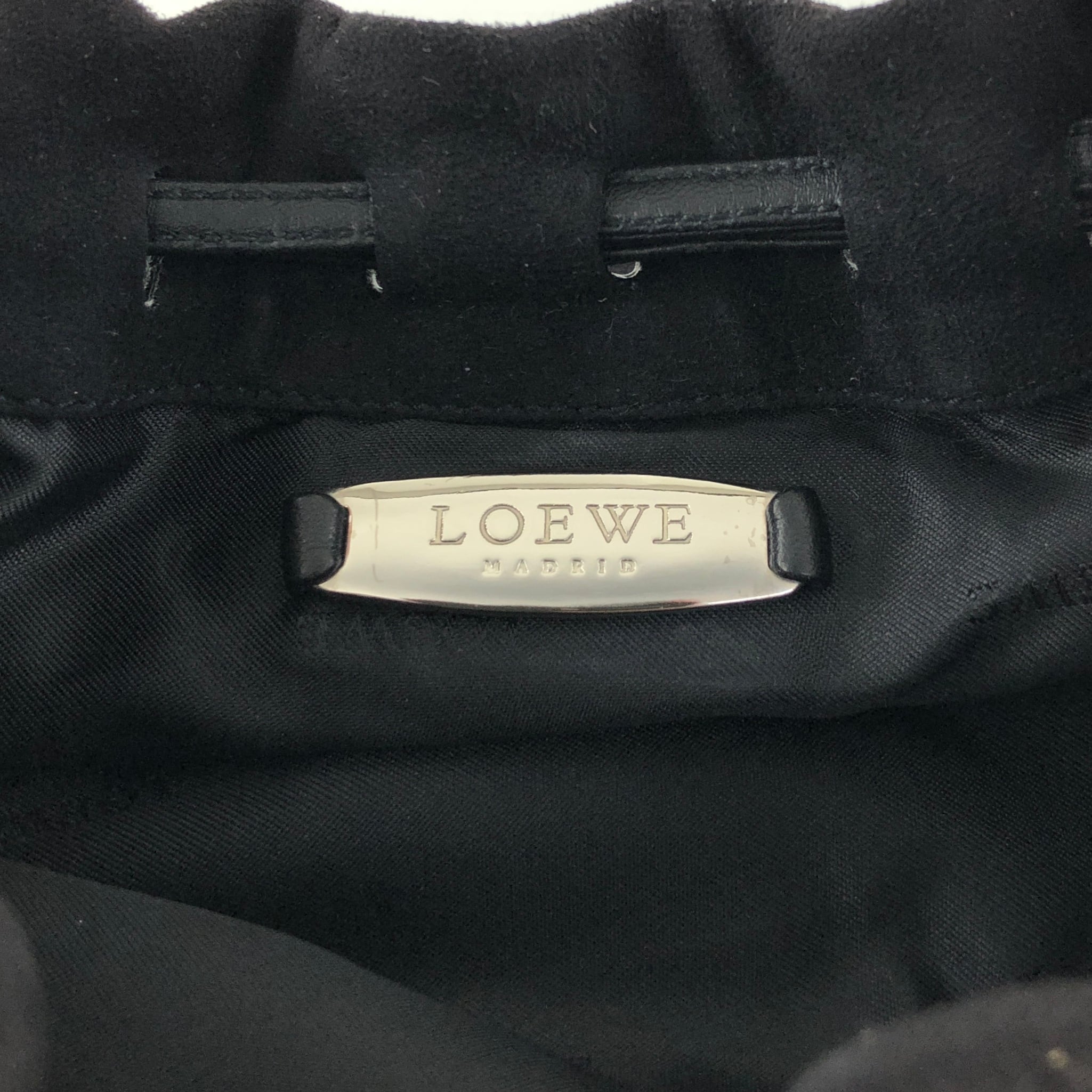 LOEWE ロエベ　ハンドバッグスウェード　ヴィンテージ LOEWE】ロエベ アナグラム ヴィンテージ スウェード ベージュ