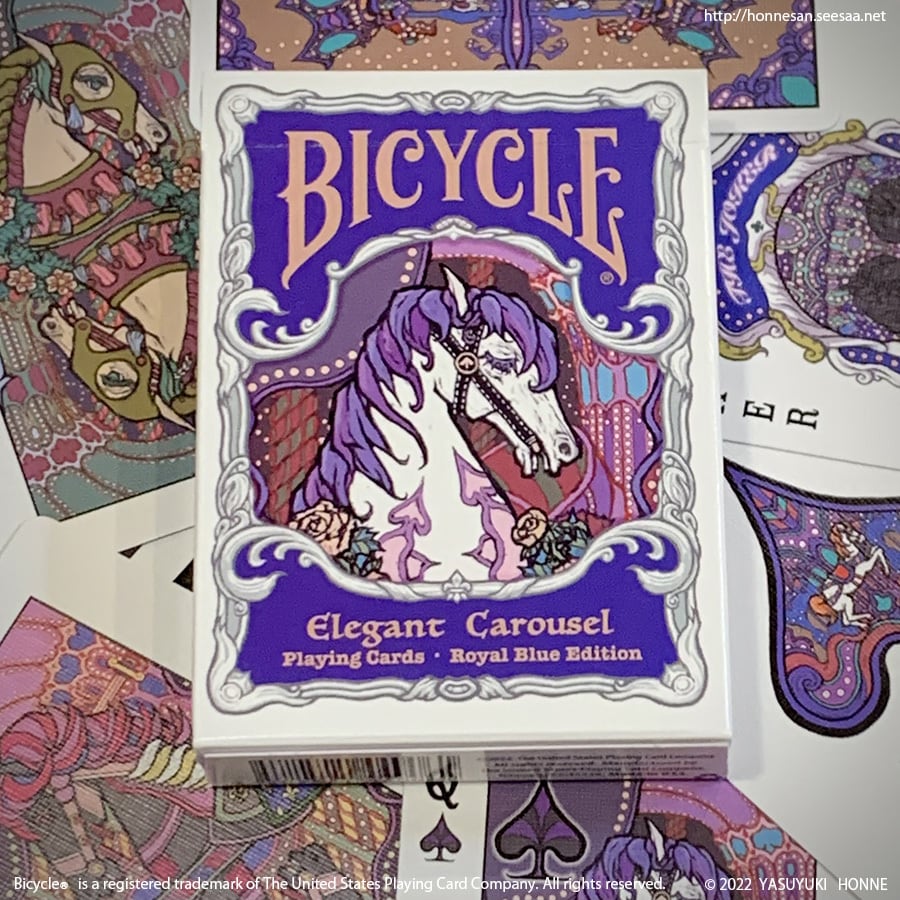 トランプ BICYCLE Elegance Playing Cards トランプ：Bicycle Elegant Carousel Playing Cards Scarlet Edition