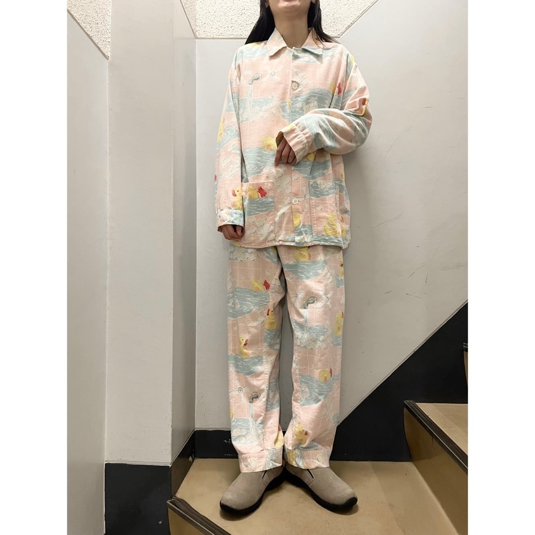 超激レアヴィンテージNick & Nora フランネルひつじのパジャマ 超激