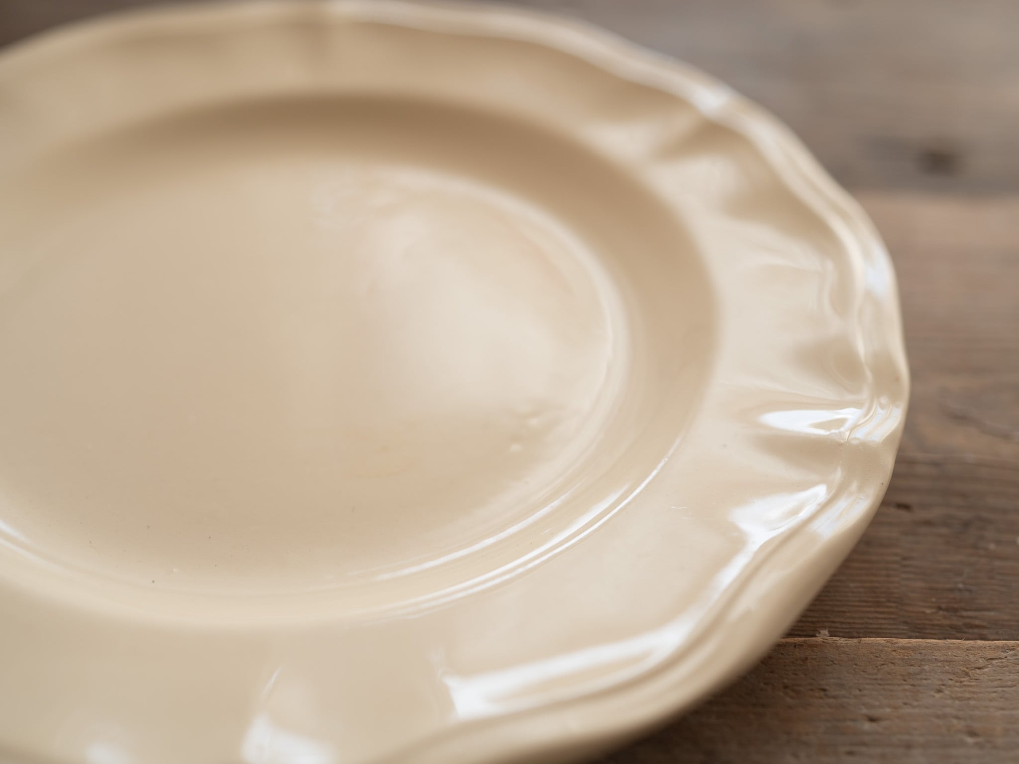 サルグミンヌ 花リムプレートD フランスアンティーク