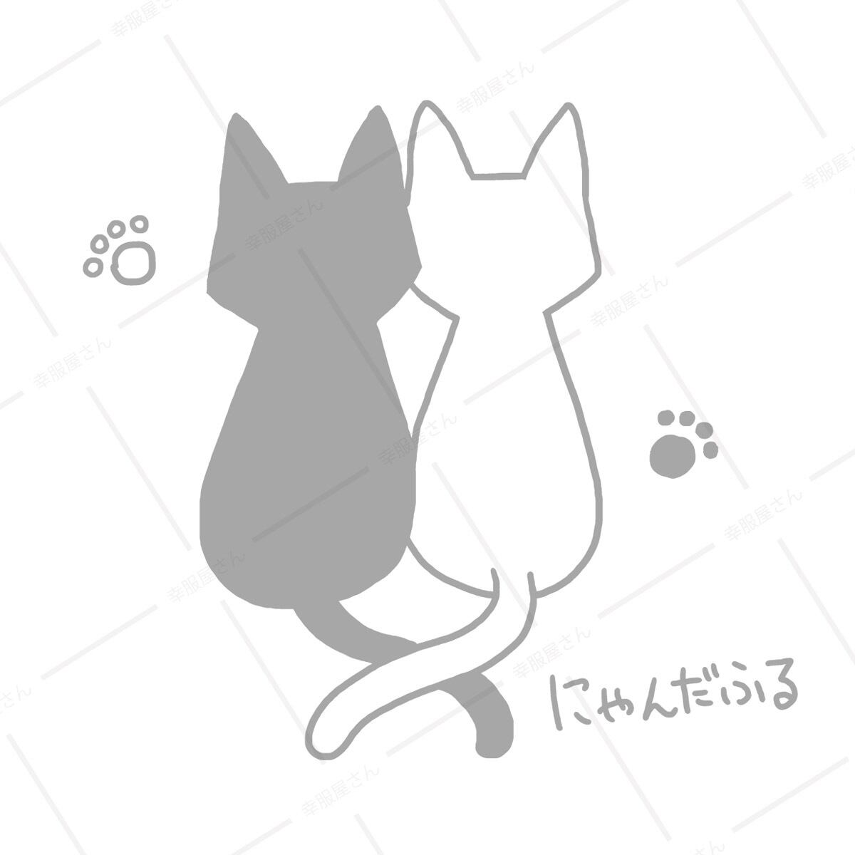 にゃんだふる ネコ 猫 Tシャツ cat07 猫服 ゆるキャラ ねこ柄 猫柄