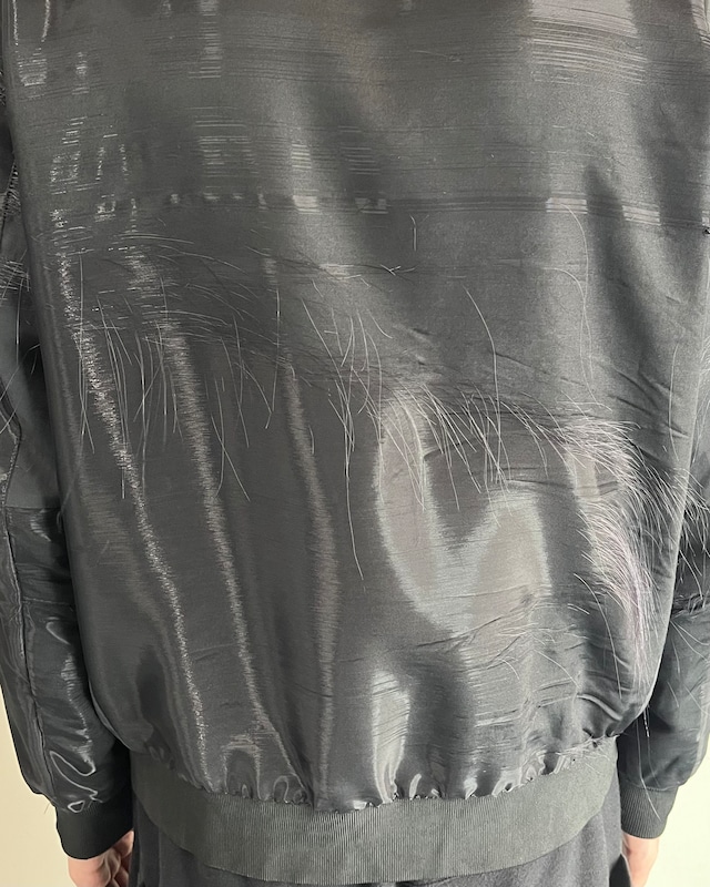 【2014/SS BALENCIAGA】destroy shiny bomber jacket