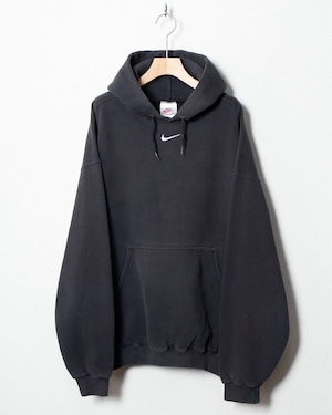 "NIKE" center swoosh hoodie / Made In USA / COLOR:BLACK