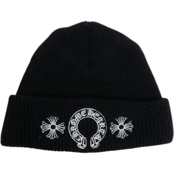 90s OLD STUSSY/Logo embroidery Long Beanie/Free/刺繍ロゴ/ロング