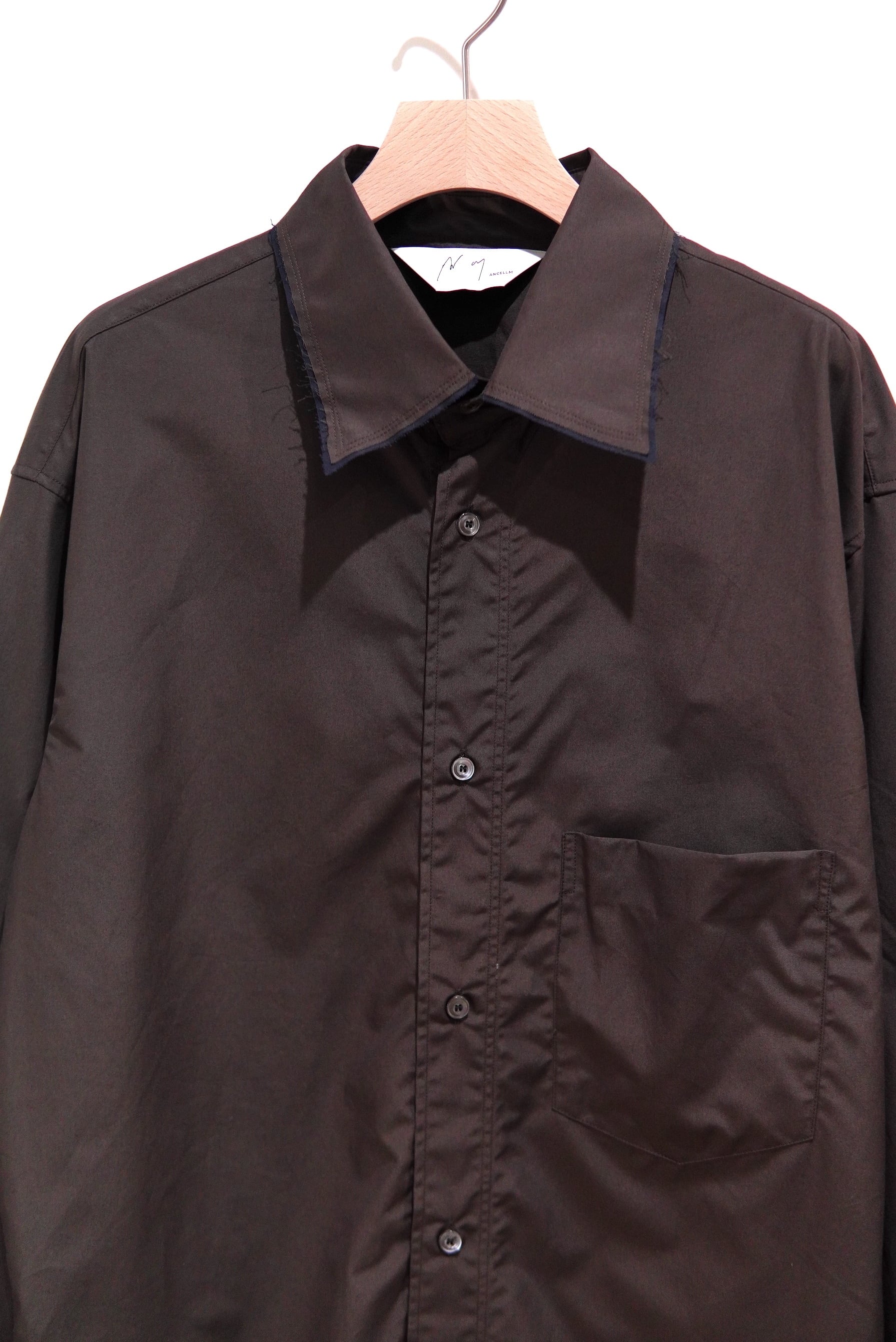 ANCELLM / HIGH-COUNT FRAYED OVER SHIRT / ANC-SH83 | POETRY