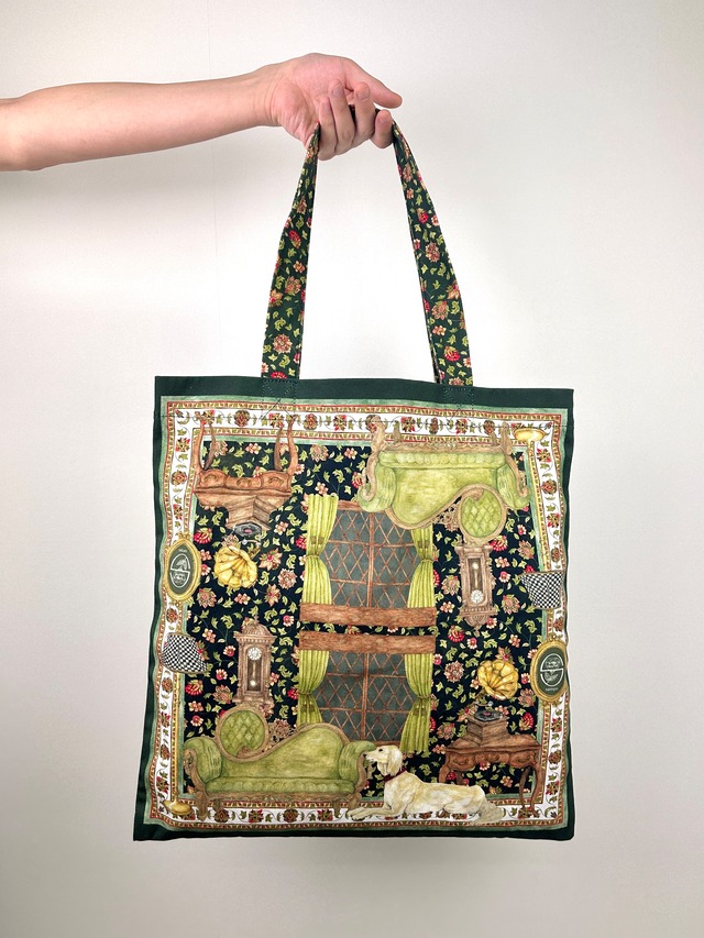 プリントトートバッグ【ルームブラック】