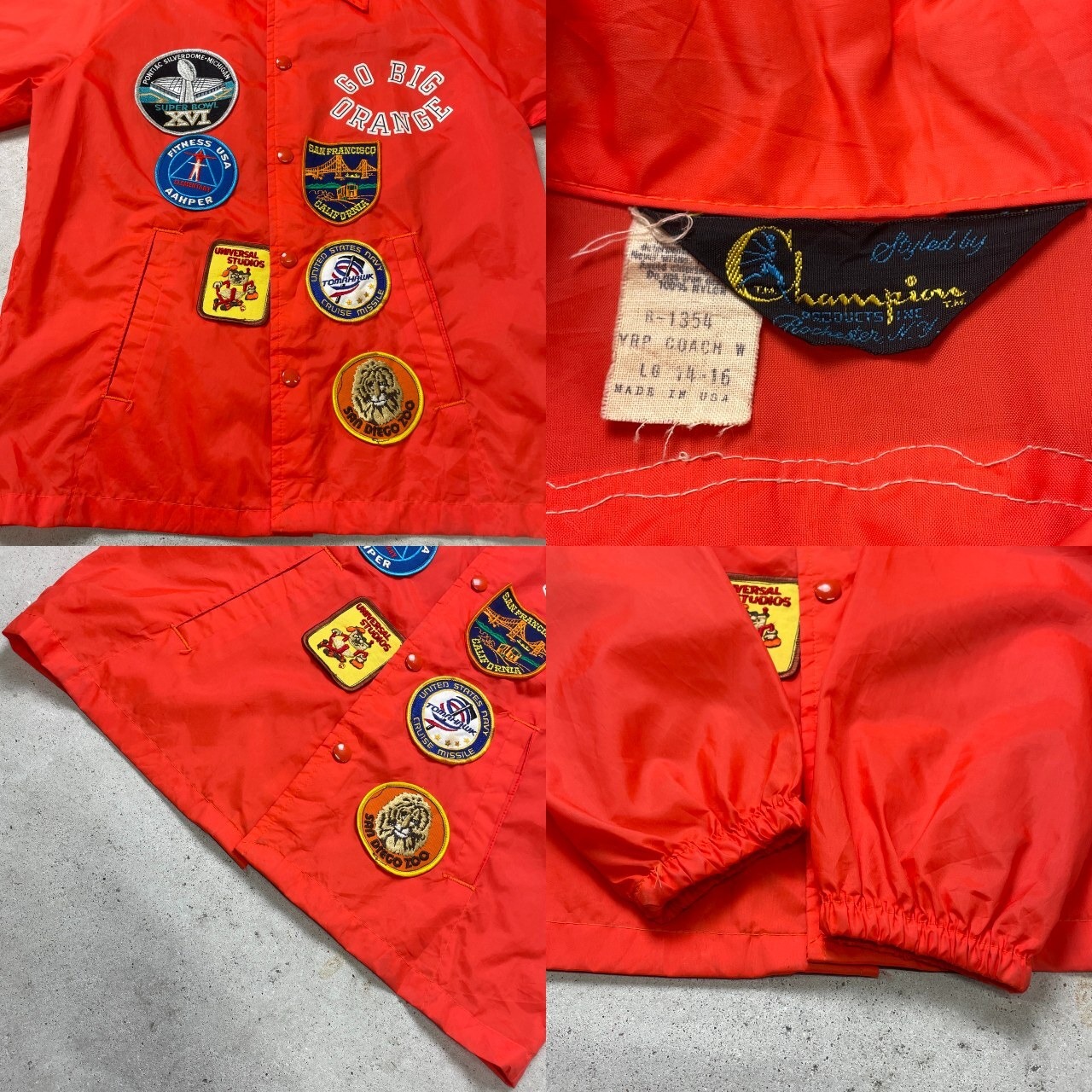 60年代~70年代 USA製 Champion チャンピオン 三角ランタグ ナイロン 