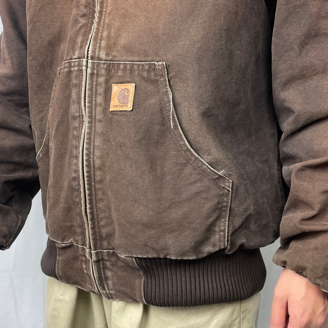 90年代 Carhartt カーハート ダック地 アクティブジャケット メンズL 