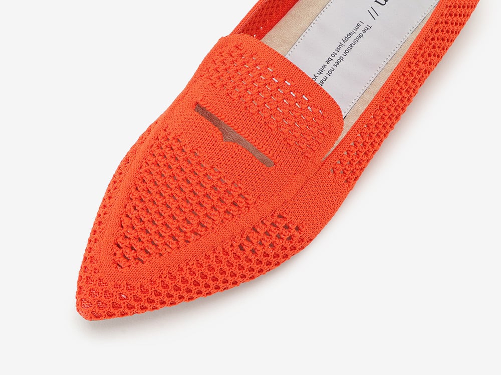 pointed-LOAFERSMESH / ORANGE | Offen