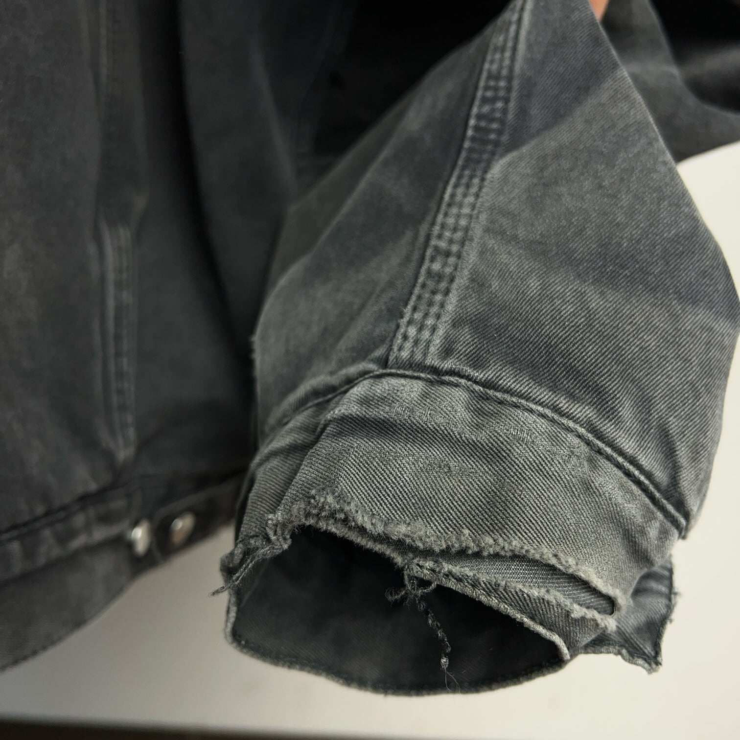 90's~ Diesel Industry Lined Black Denim Jacket 90年代 00年代