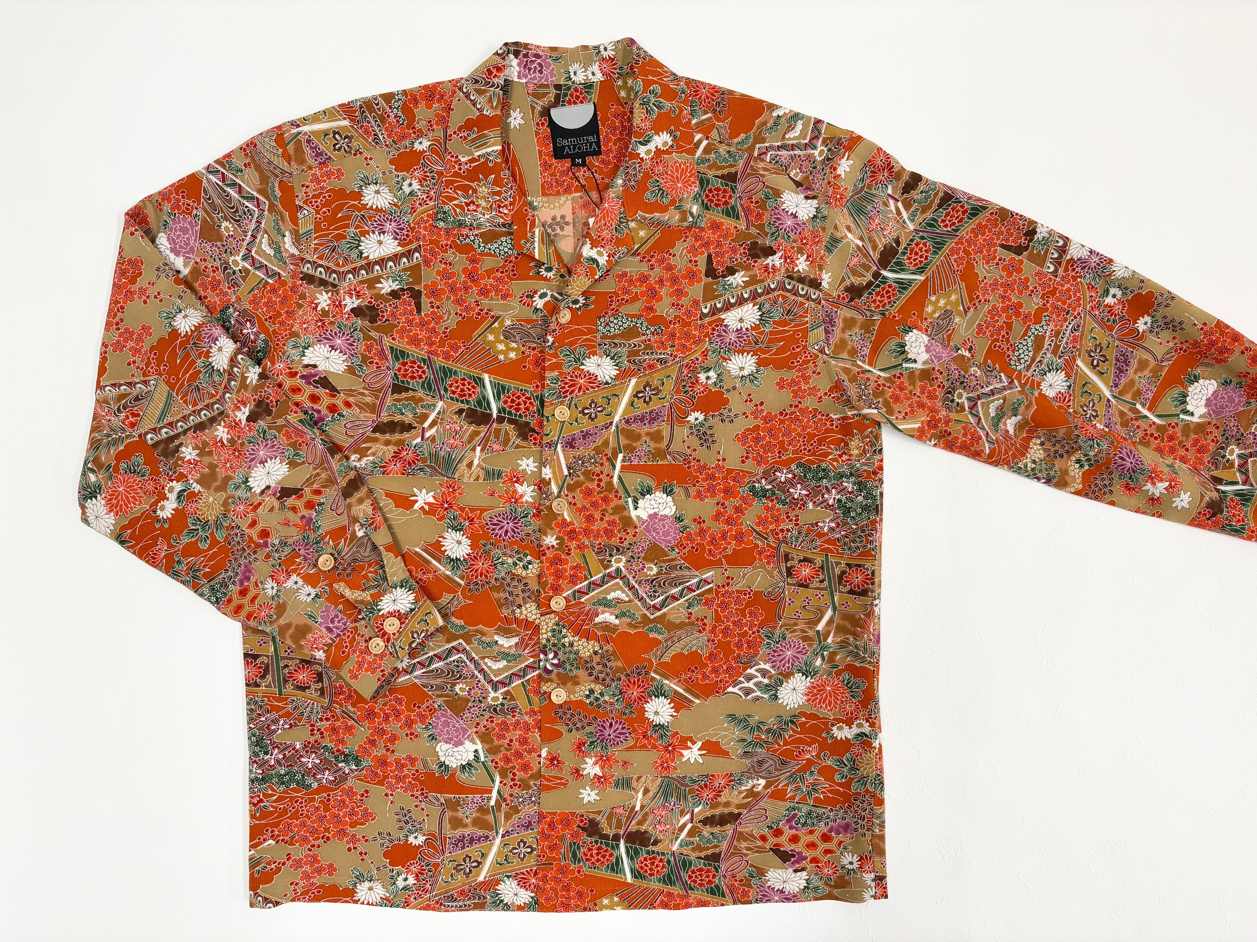 アロハロハ サムライアロハ(長袖) Silk_M 22621034 | SAMURAI ALOHA