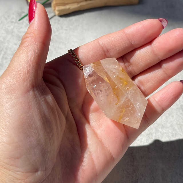 ブラジル・バイーア州産【ゴールデンヒーラー＆ローズクォーツ】フリーフォーム ⑬ 鉱物 天然石 パワーストーン