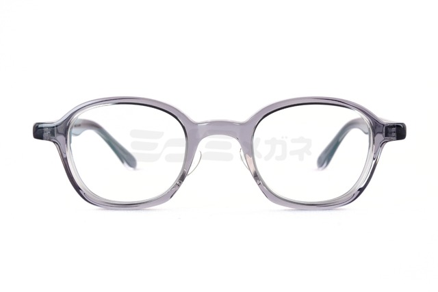 KameManNen クリア メガネ KMN-6148 GR パリジャン スクエア インナーメタル 太セル カメマンネン 鯖江 日本製 正規品-2枚目