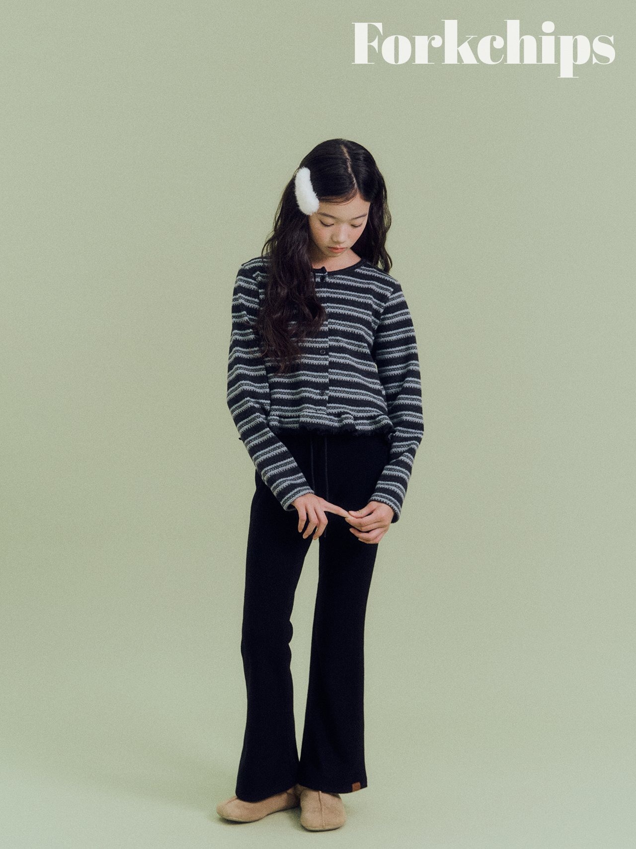 FORK CHIPS［取寄］tree cardigan 26winter
