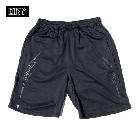 BRGD BOLT OUTLINE DRY SHORTS - BLACK/BLACK