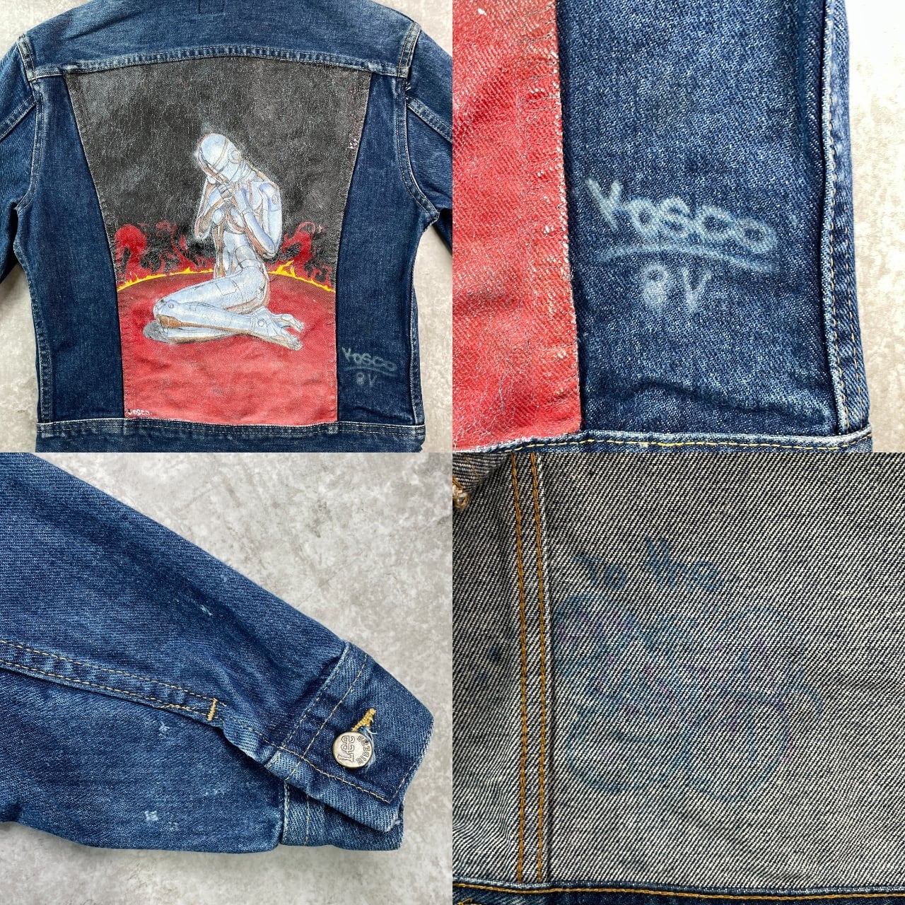 有り難うございました 精工舎　1980年代  Vintage　 80年代 USA製 Lee リー 空山基 SEXY ROBOT セクシーロボット デニム