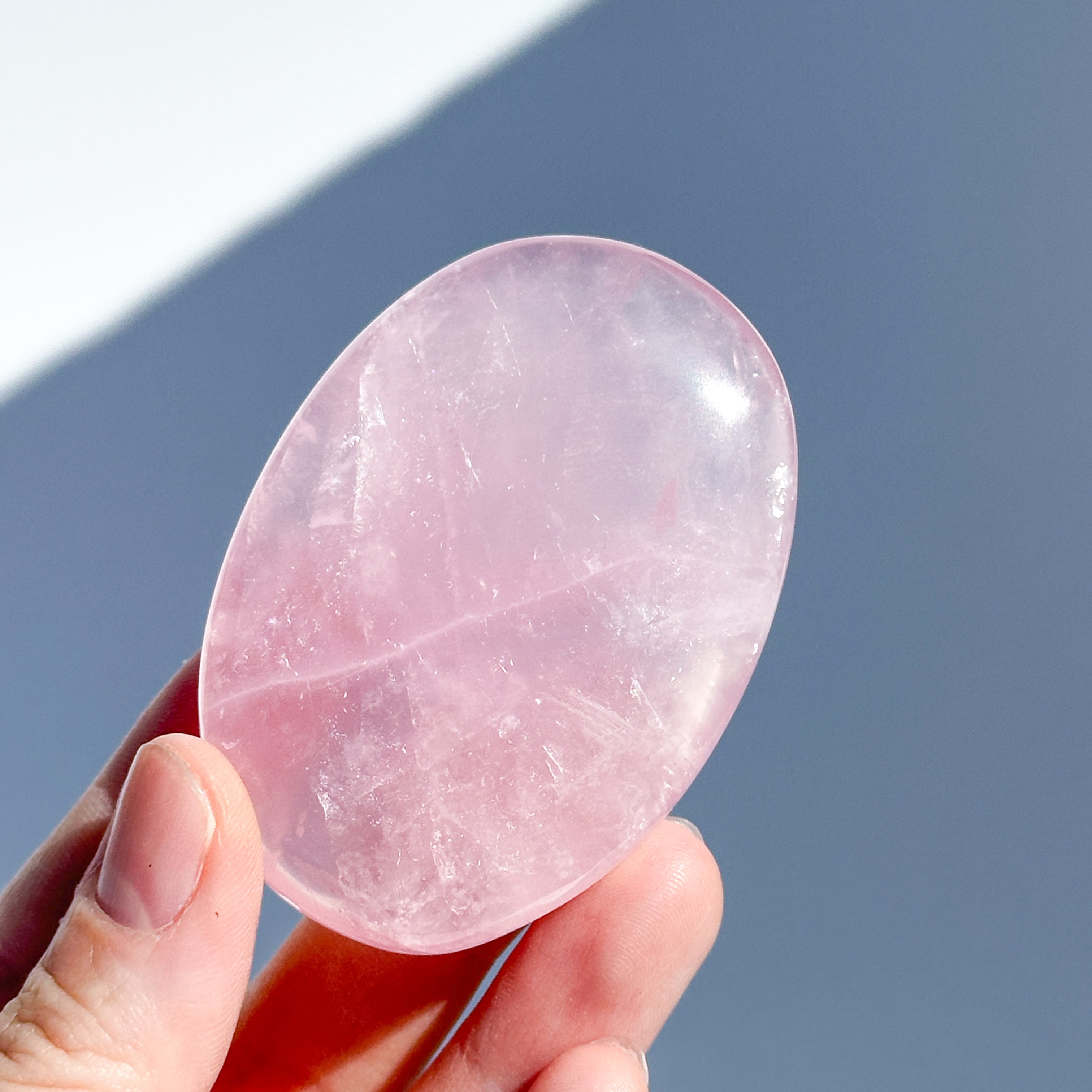 ローズクォーツ パームストーン15◇ Rose Quartz ◇ 天然石・鉱物