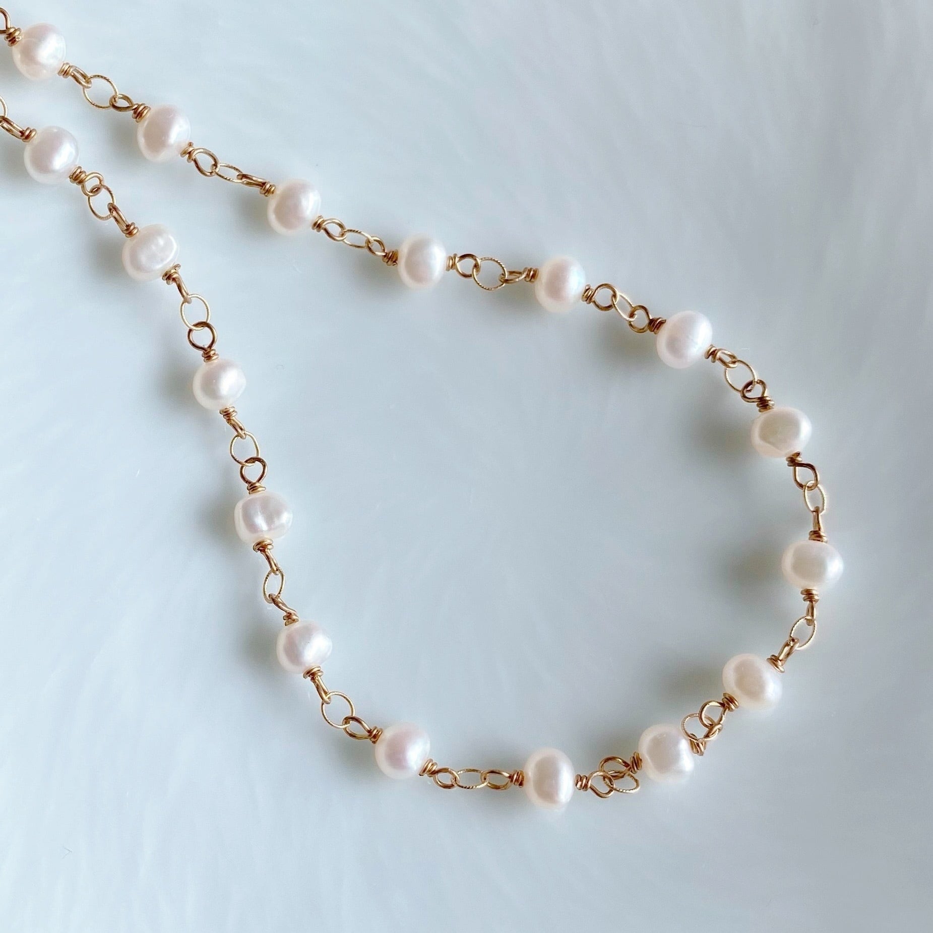 My spice》カジュアルファッションにも使える淡水パールネックレス