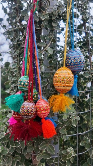 装飾用プィサンカ（イースターエッグ）　コロミヤ博物館モデル