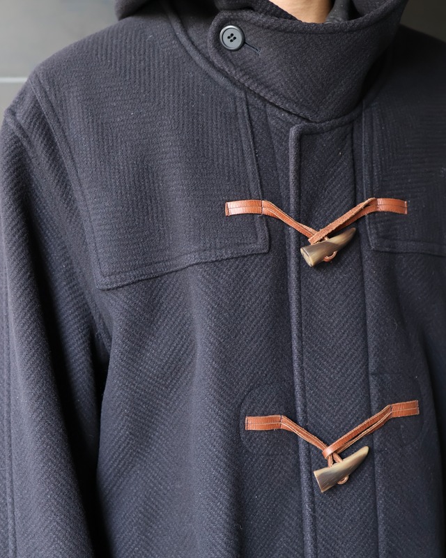 chin strap duffle coat