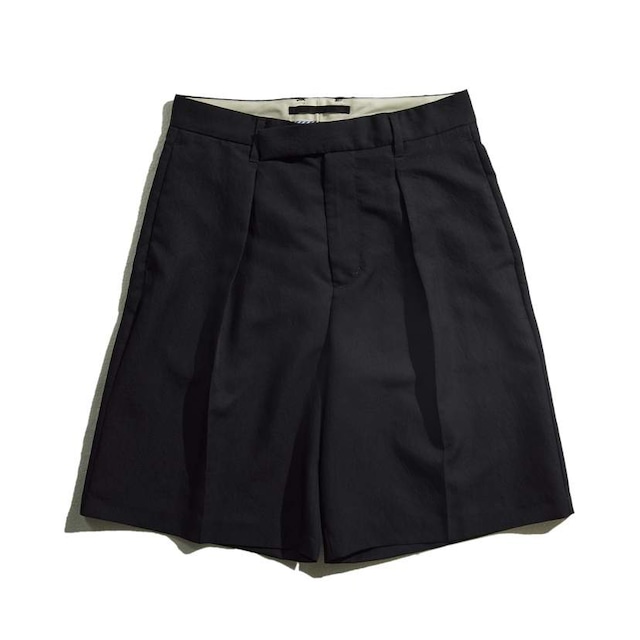 VINTAGE PE TWILL SLACKS SHORTS /  ヴィンテージツイルスラックスショーツ(NAVY)