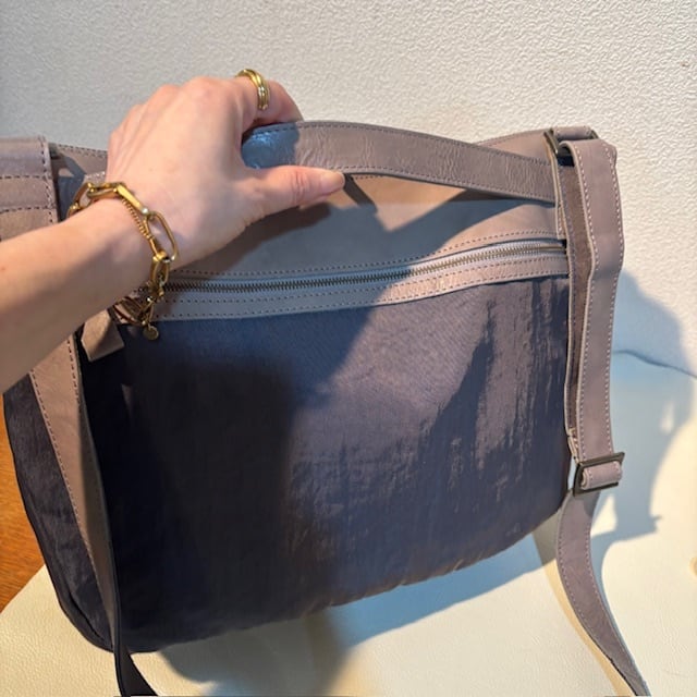 B.stuff ナイロンコンビショルダーバッグ(大)