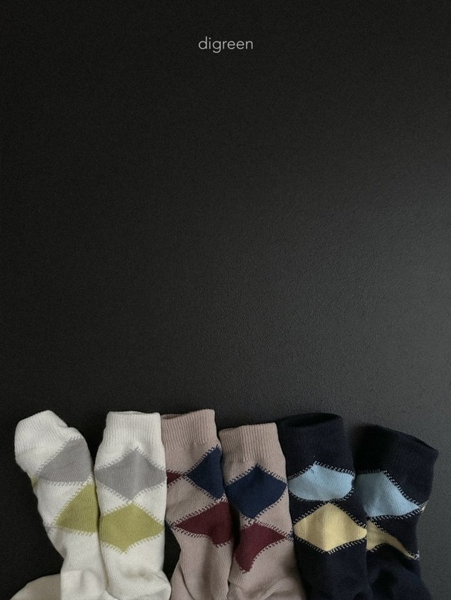 digreen25wn_Argyle Socks