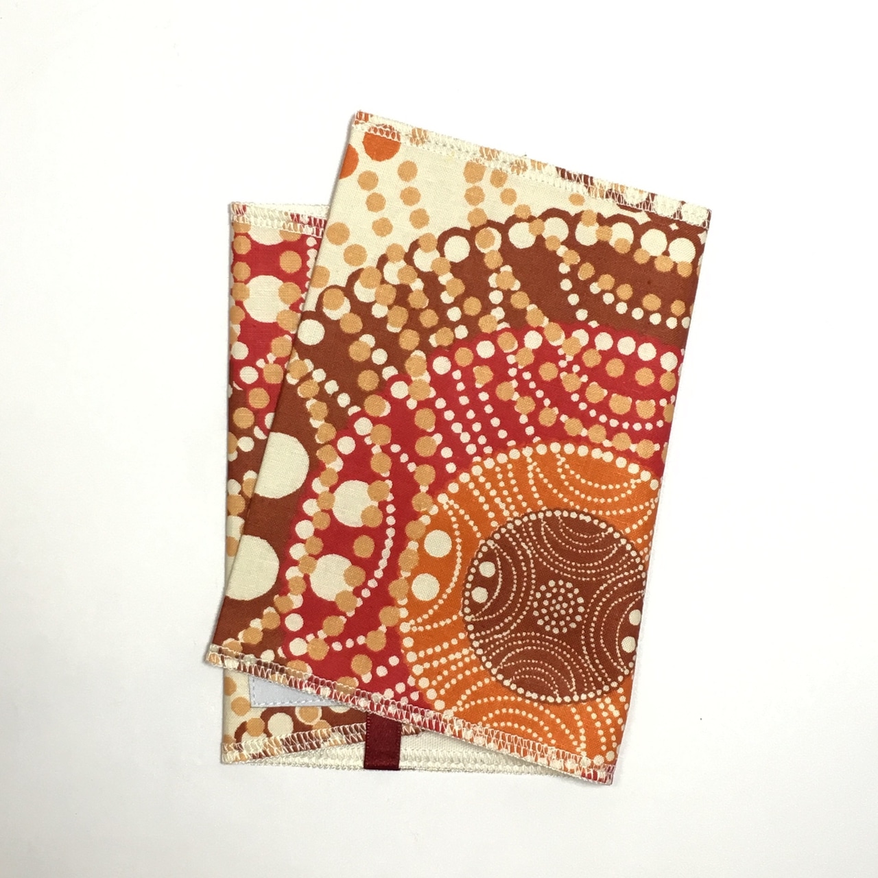ブックカバー アフリカンテキスタイル(日本縫製) パール｜アフリカ エスニック ガーナ布