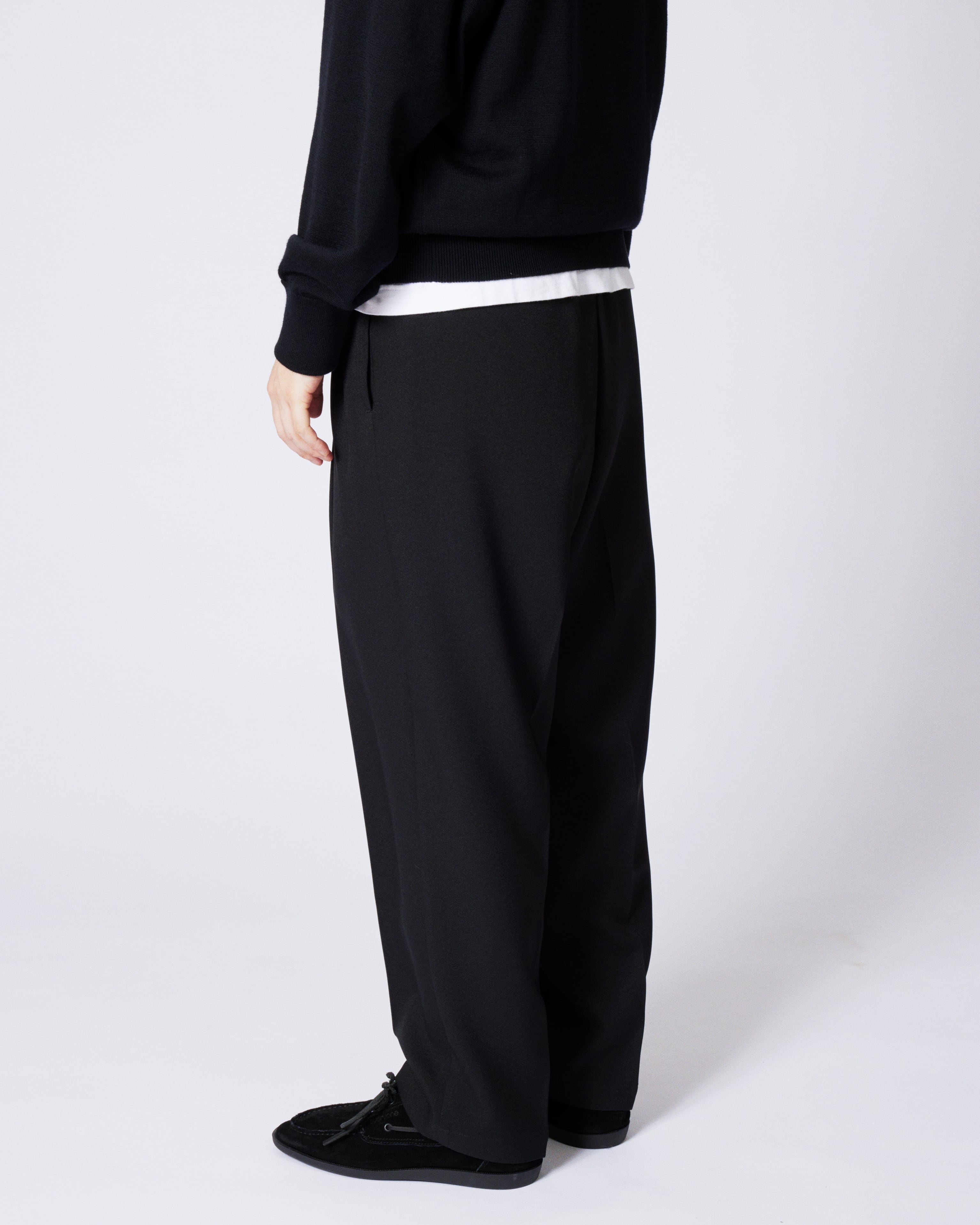 everyone polyester twill chef pants (BLACK) | everyone