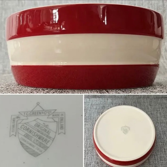 【cornishware】ドッグボウル