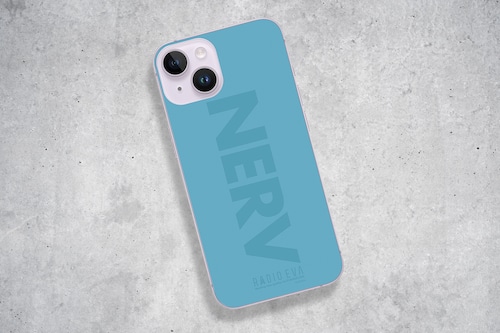 EVANGELION CLEAR MOBILE CASE＜NERV(BLUE)＞