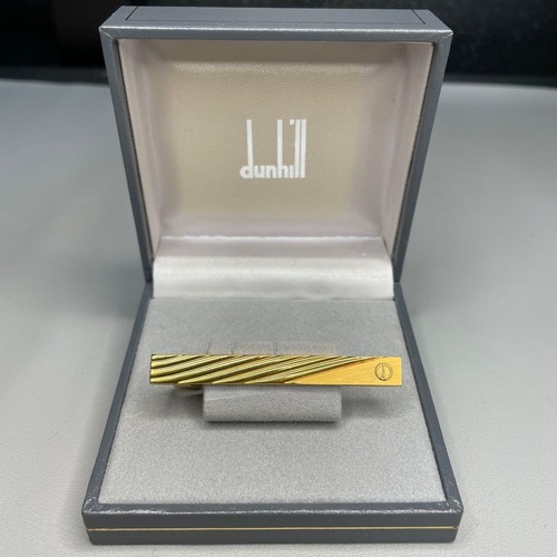 dunhill ネクタイピン ストライプ ゴールドカラー #204b