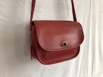 AMERICA 1990’s OLD COACH “Red Leather” Shoulder bag