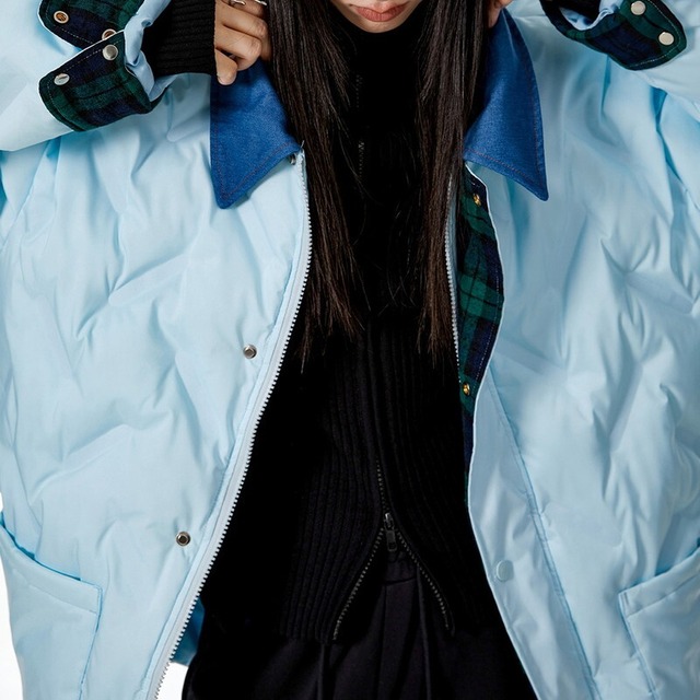 quilted collared jacket 10865