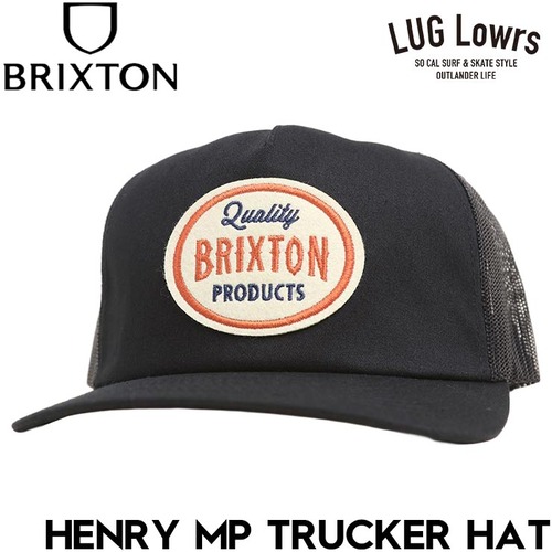 BRIXTON ブリクストン HENRY MP TRUCKER HAT スナップバック メッシュキャップ 帽子 メンズ レディース 12033 BLACK 26SP 日本代理店正規品